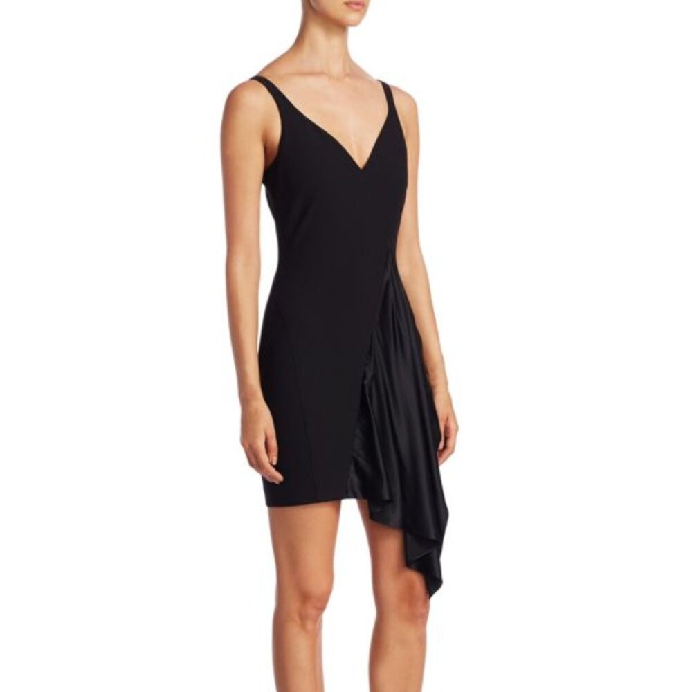Cinq à Sept Mallory Panel Mini Dress, Black, Size 4